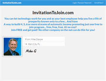 Tablet Screenshot of invitationtojoin.com